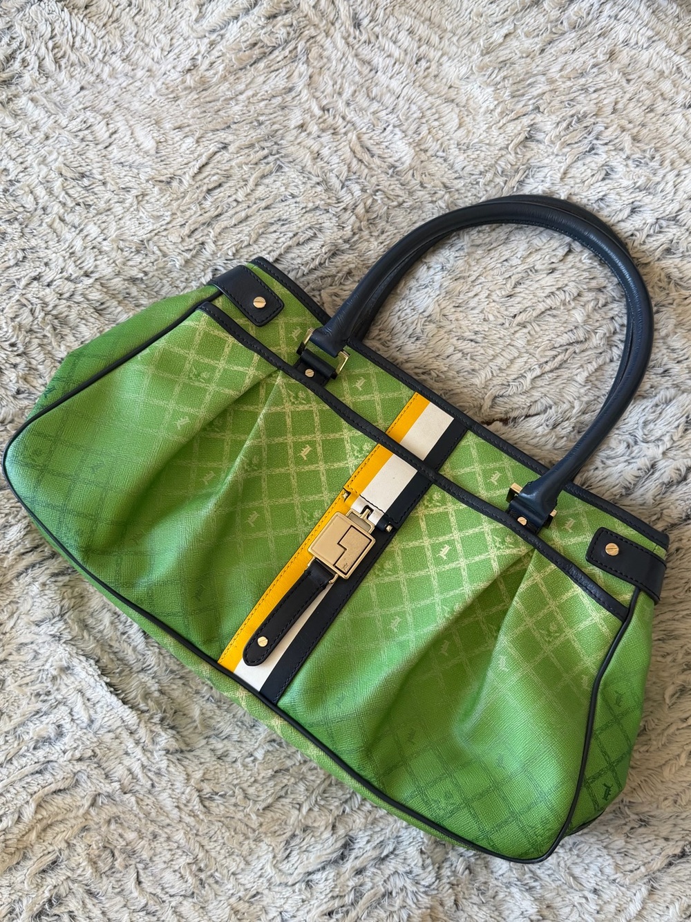 L.A.M.B. Signature Monogram Bag